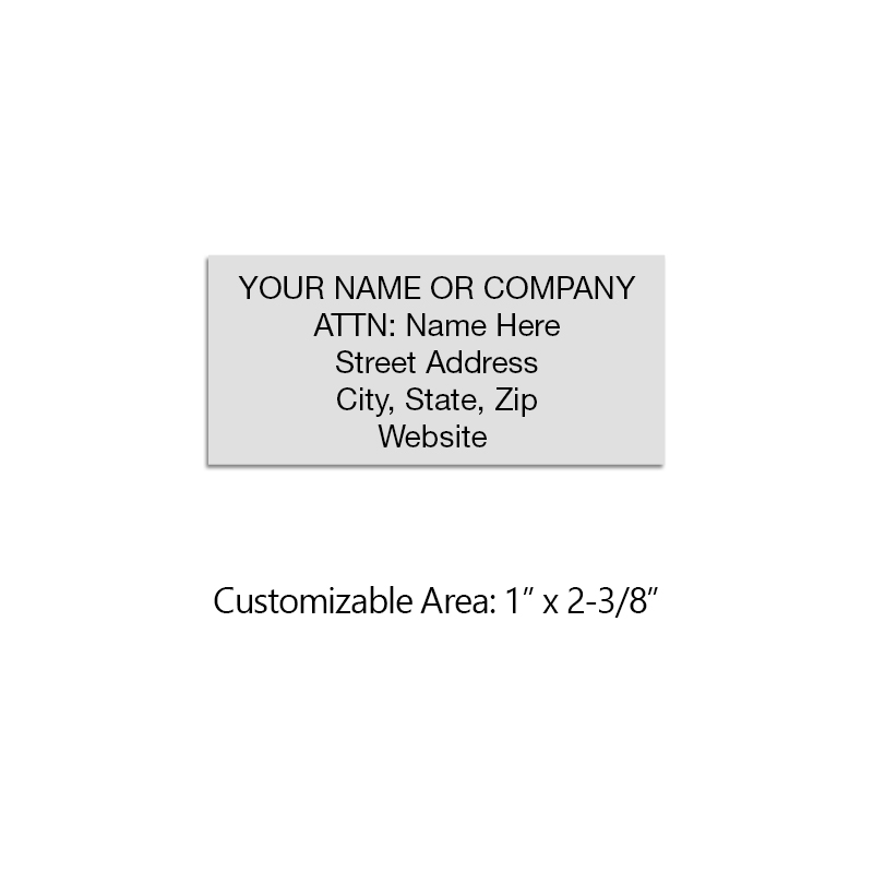 Customize up to five lines of text with your personal information. Free shipping on orders over $100!