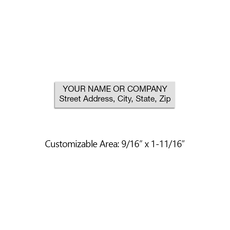 Cut out unnecessary repetition with a convenient and dependable address stamp! Customize up to 2 lines of text. Free shipping on orders over $100!