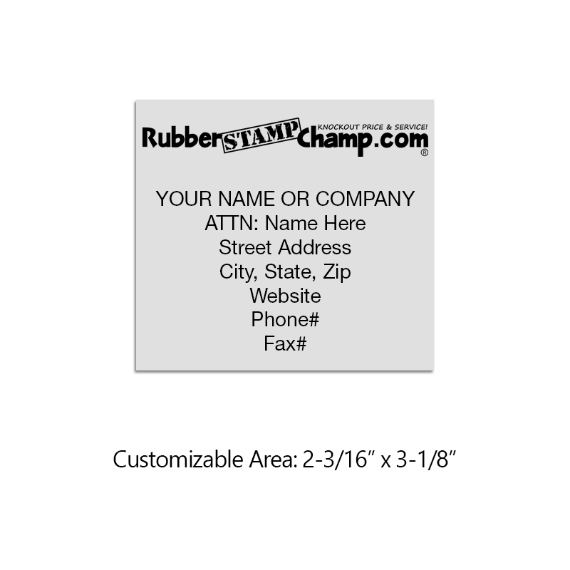 Address your envelopes quick and easy with a pre-inked MaxLight XL-255 address stamp. Customize up to 10 lines of text. Free shipping on orders over $100!