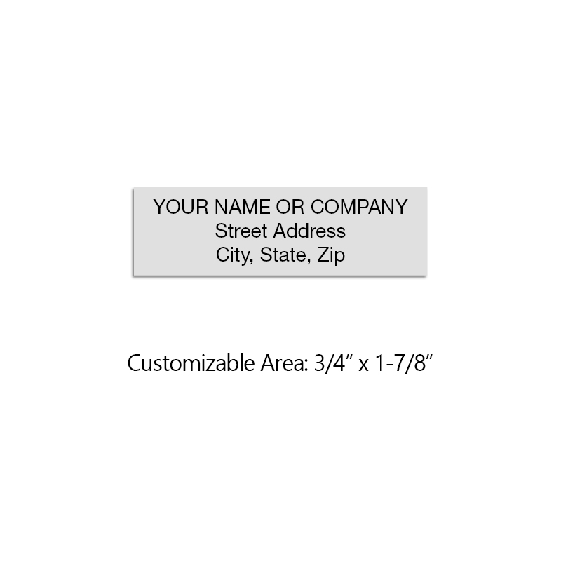 Addressing envelopes, boxes or paperwork has never been faster or easier with a custom address stamp. Free shipping on orders over $100!