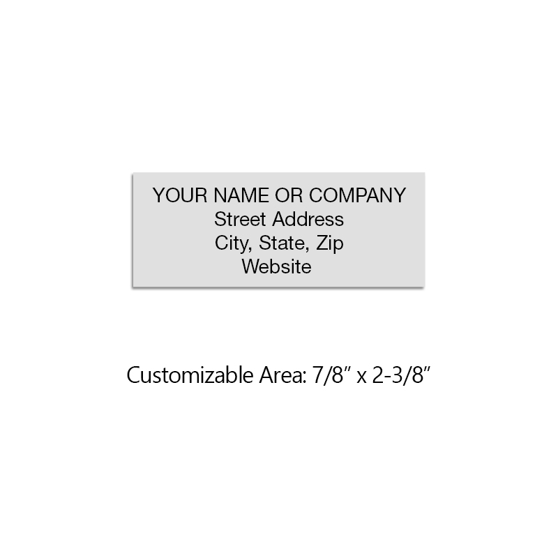 Facilitate your paperwork with a convenient and dependable address stamp! Customize up to 4 lines of text. Free shipping on orders over $100!
