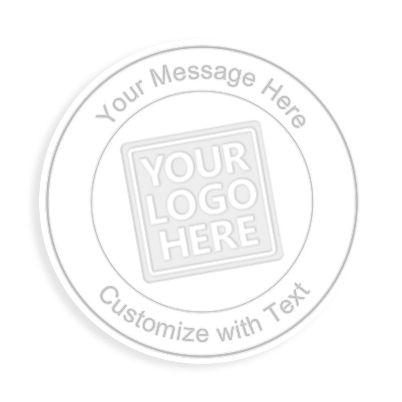This Shiny solid inner/outer border custom embosser has an impression size of 1-5/8" diameter and features 6 lines of customizable text w/ 7 mount options.