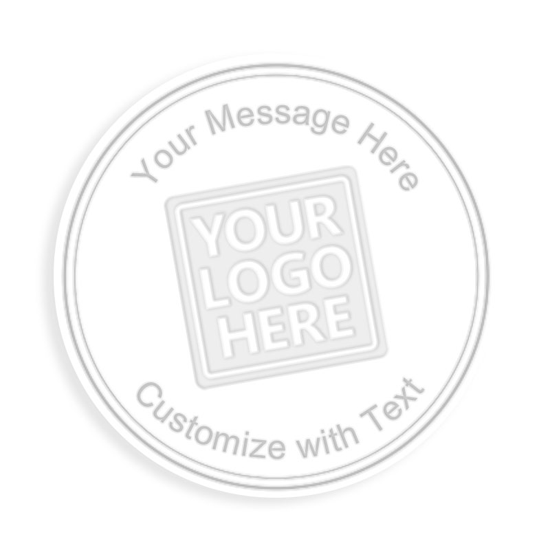 This Shiny double-solid outer border custom embosser has an impression size of 1-5/8" diameter and features 6 lines of customizable text w/ 7 mount options.