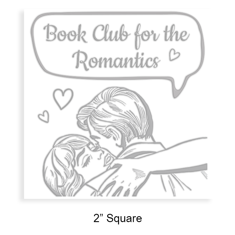 Made-to-order 2" square book embosser. Loving embrace speech bubble design. Available on the EH desk long reach. Fast shipping.