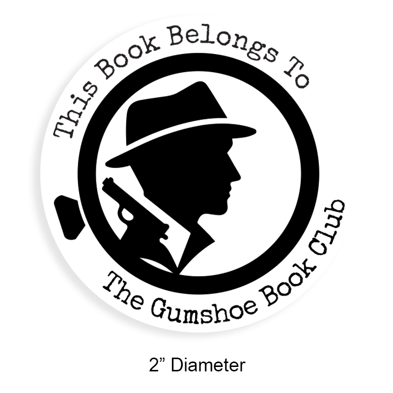 Round book stamp 2-inch diameter. Design style, the investigator. Available in your choice of 6 mounts. Wood, self-inking and pre-inking. Fast shipping.