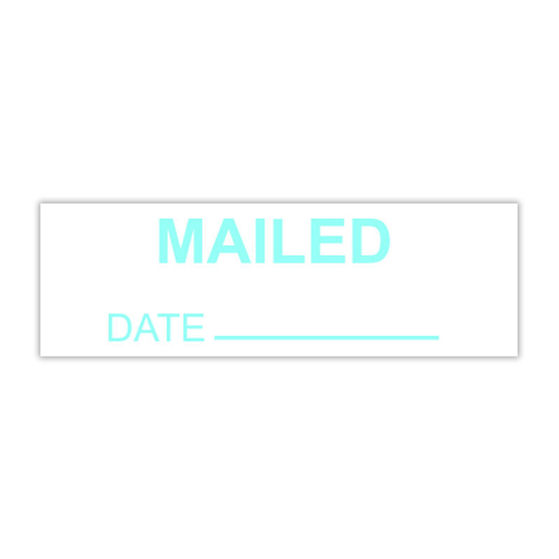 This MAILED w/ DATE self-inking stock stamp is available in your choice of 11 ink colors (5 standard, 6 premium) and 4 sizes. Orders over $100 ship free!