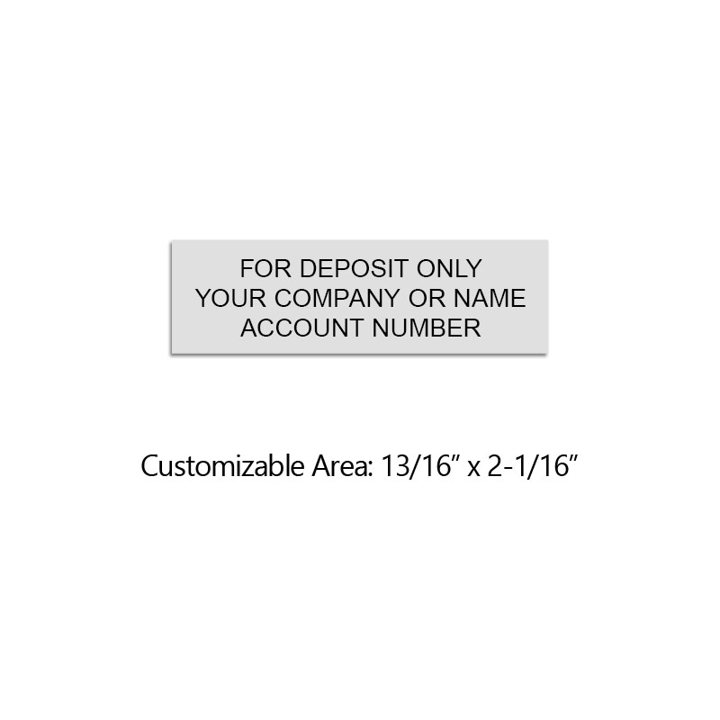 Endorse your checks with a quick and easy bank deposit pre-inked MaxLight XL-115 stamp. Customize up to 3 lines of text. Free shipping on orders over $100!