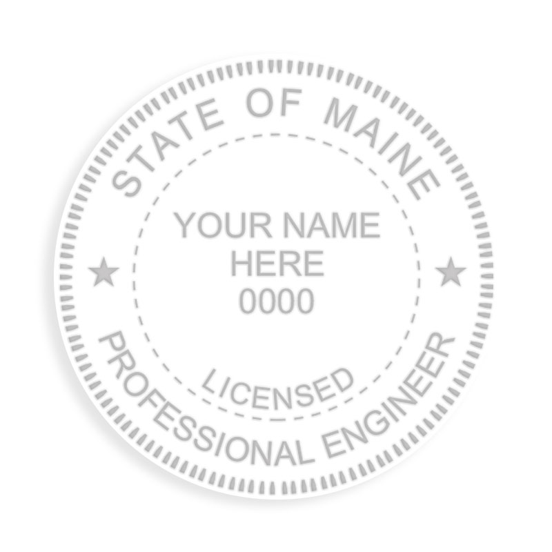 This professional engineer embosser for the state of Maine adheres to state regulations and provides top quality impressions. Orders over $100 ship free!