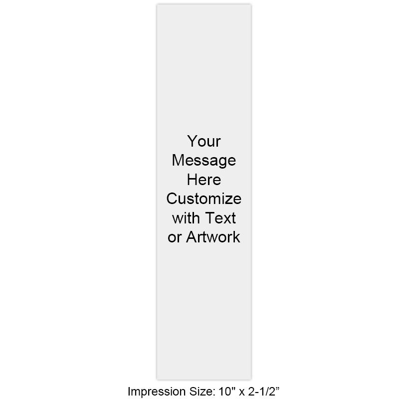 Customize with up to 25 lines of text or artwork! Perfect for large logos or general messages. Separate ink pad required. Free shipping on orders over $100!