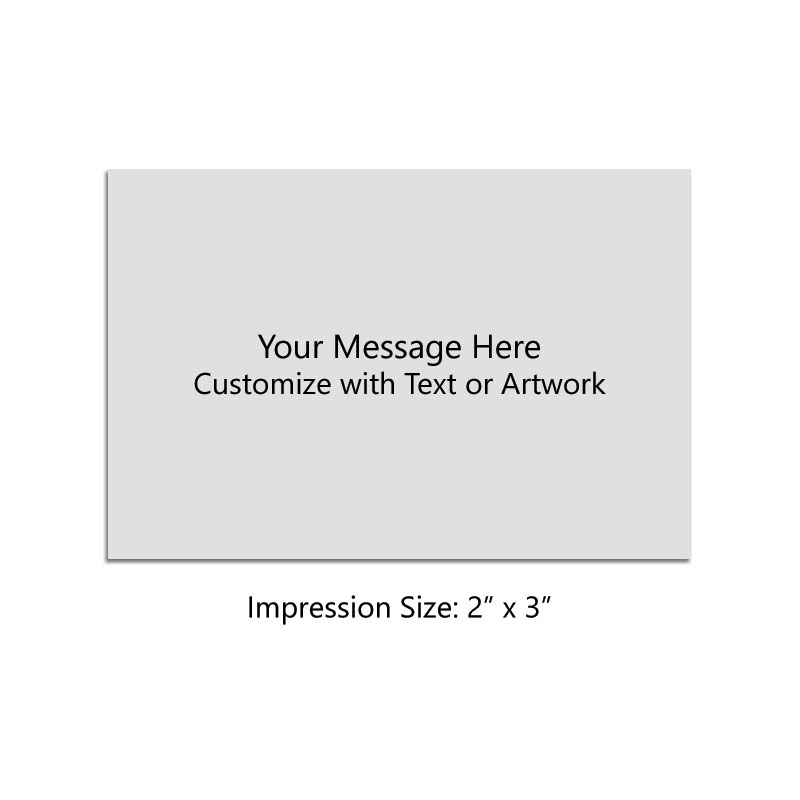 Customize this stamp with up to 12 lines of text or artwork! Ideal for logos, labels or messages! Separate ink pad required. Free shipping on orders over $100!