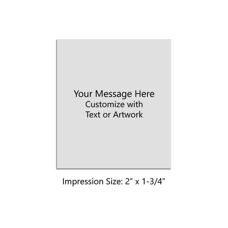 Customize this stamp with up to 12 lines of text or artwork! Best for forms or document stamps! Separate ink pad required. Free shipping on orders over $100!
