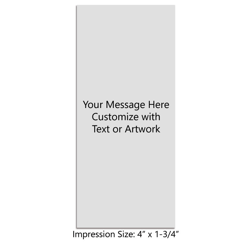 Customize this stamp with up to 25 lines of text or artwork! Best for document stamps or logos! Separate ink pad required. Free shipping on orders over $100!