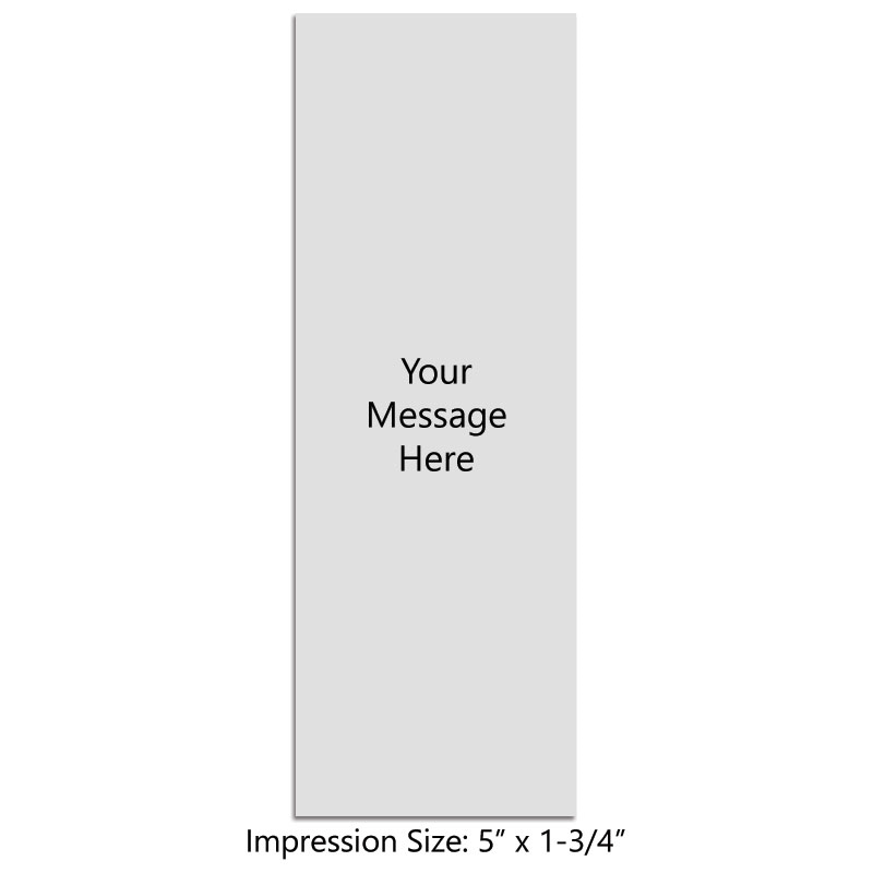 Personalize this stamp with up to 25 lines of text or artwork! Great size for logos or labels! Separate ink pad required. Free shipping on orders over $100!