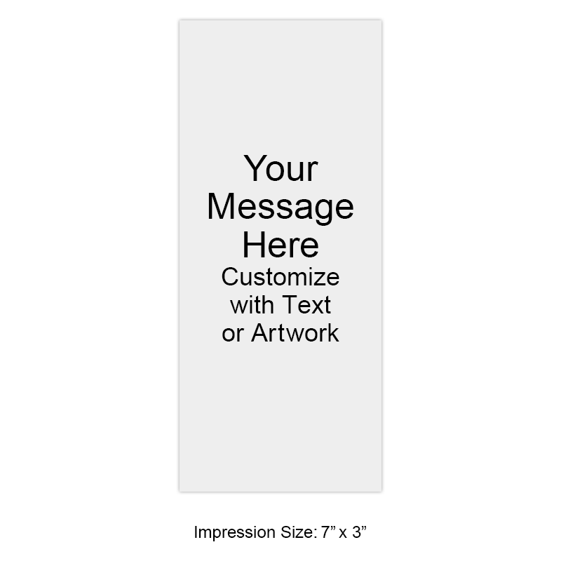 Customize this 7" x 3" wood rubber stamp with up to 25 lines of text or upload your artwork for free! Separate ink pad required. Ships in 1-2 business days!