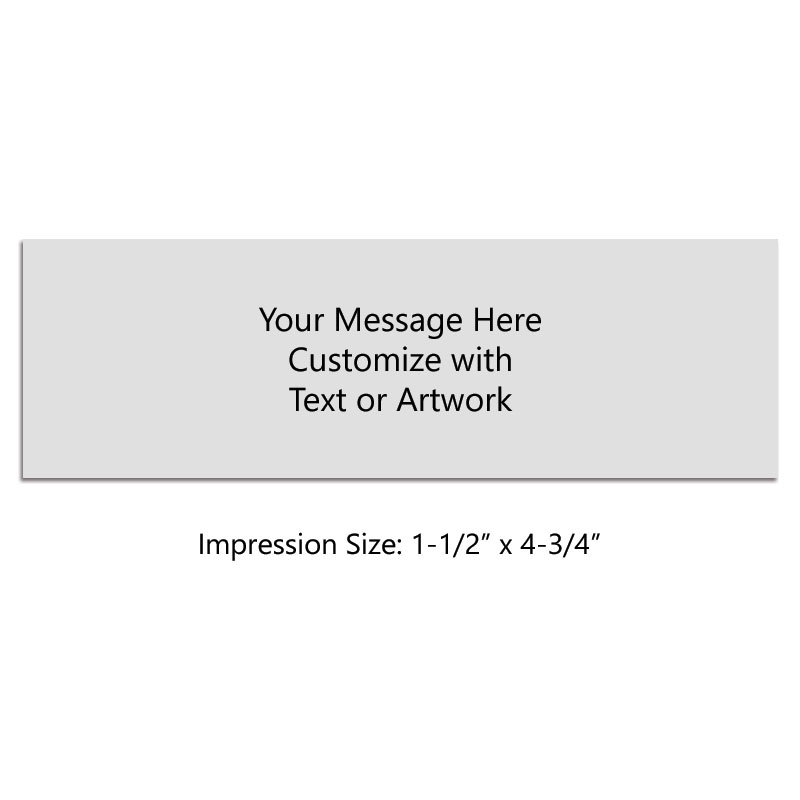 This pre-inked stamp is customizable with 7 lines of text or custom artwork. Select from 5 ink colors. Orders over $100 ship free!