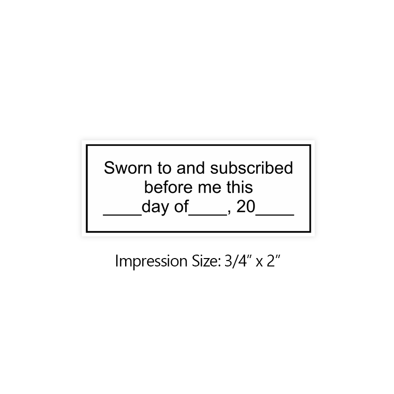 This Notary Affidavit stamp will bring convenience & professionalism to any official document. Orders over $100 ship free!