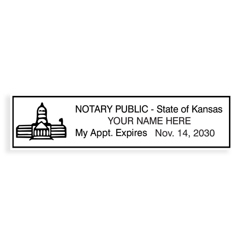 Top quality Kansas notary eSeal meets all state requirements and is available in 5 colors. Delivered via email within 48 business hours.