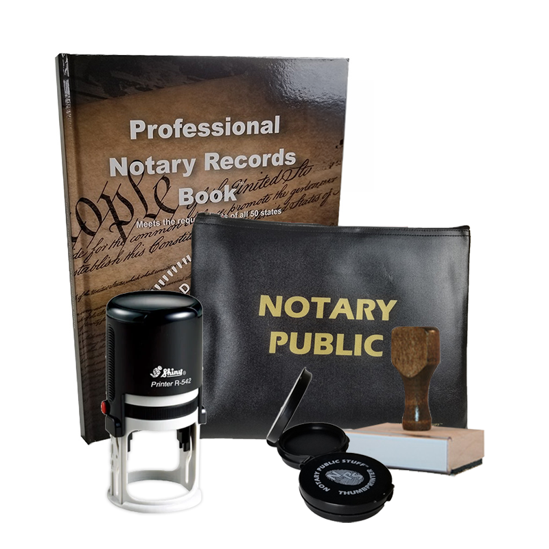 This Ohio notary premium kit, meets all state requirements & is available on 5 mount choices with record book, thumbprint pad, notary bag & a stock notary stamp.