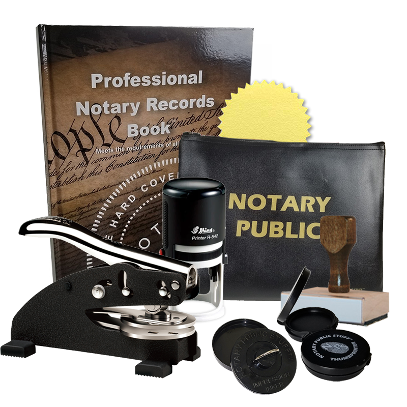 This Ohio notary pro kit, meets all state requirements & is available on 5 mount choices with round stamp, & seven other items with options to choose from.