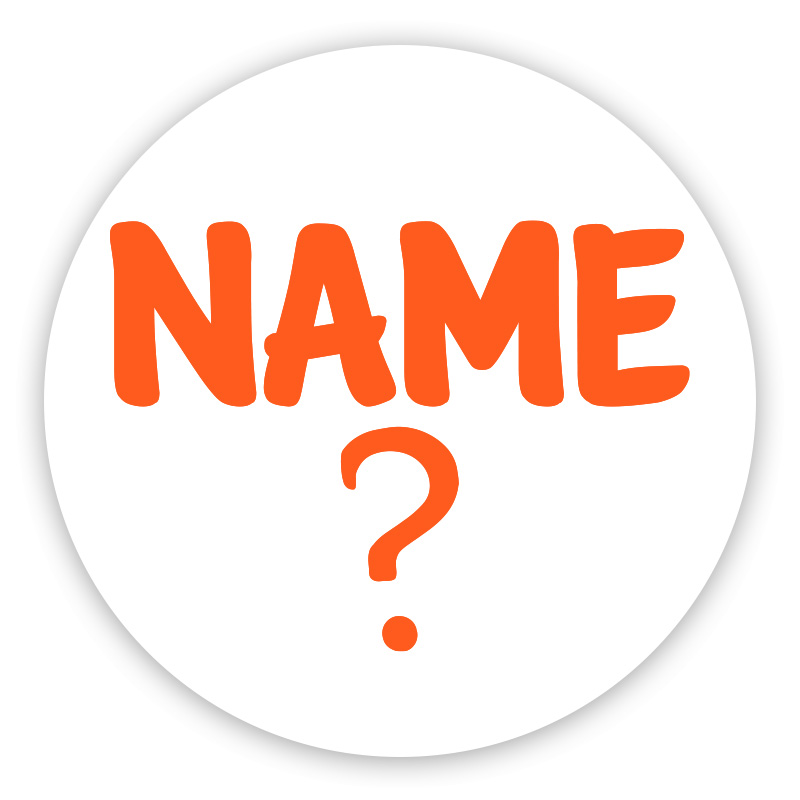 Name with question mark self-inking rubber stamp available in 4 sizes and 11 ink color options. Refillable with Ideal ink. Free shipping on orders over $100!