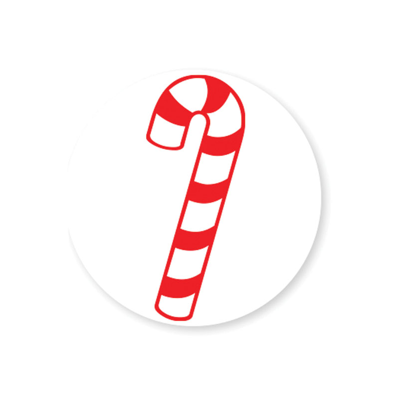 Have your holiday cards and crafts be your own with our round self-inking Candy Cane holiday rubber stamp. 11 ink colors & 4 sizes. Free shipping over $100!