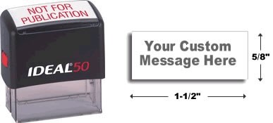 Save on Ideal custom self inking rubber stamps at RubberStampchamp,com and get free shipping!