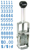 Rubber Number Stamps