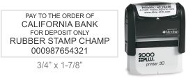 Knockout Prices from RubberStampChamp.com on all custom rubber stamps.