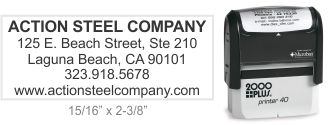 Self Inking Address Rubber Stamps With Free Logo Art, Free Ink   color choice and Free Shipping Only At RubberStampchamp.com