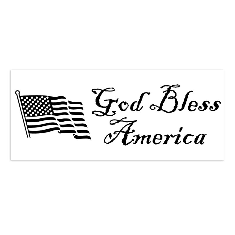 Show patriotism with this God Bless America quill style self-inking stamp. Impression is 7/8" x 2-3/8" and comes in 11 ink colors. Orders over $100 ship free!
