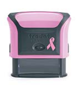 RubberStampChamp.com has pink self inking rubber stamps to help show your support.