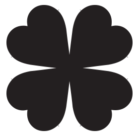 Four Leaf Clover Rubber Stamp Rubber Stamp Champ