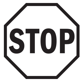 Red Stop Symbol Self Inking Stamp