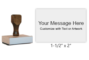 Customize this rubber stamp with up to 8 lines of text or your artwork! Great for logos or addresses! Separate ink pad required. Free shipping on orders over $25!
