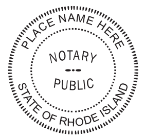 notary stamp round rhode island