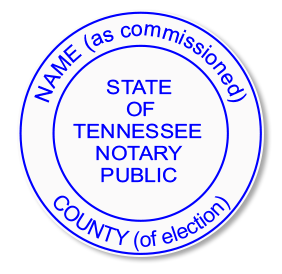 notary tennessee stamp round