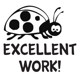 Excellent Work Lady Bug Teacher Stamp Rubber Stamp Champ