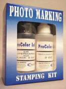 Rubber stampin on phots requires special RubberStampchamp.com permanent fast dry photography ink.