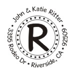 Choose from a Huge Selection Of Hot New Designs When You Select Your Personalized round address rubber stamps 