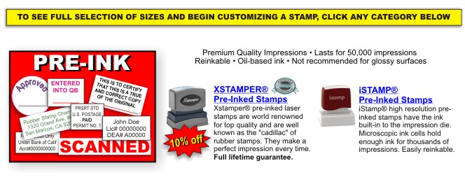 Click Any Link In This Post If Youre Looking For Personalized Rubber Stamps