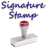 Get signature stamps for checks at Knockout prices with speedy delivery from rubberStampchamp.com