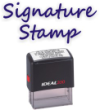Signature Stamps For Checks At Kncokout prices From rubberStampchamp.com