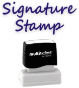 Custom signature rubber stamps faster and for less at RubberStampchamp.com