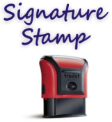 Signature rubber Stamps Online at Knockout prices From rubberStampchamp.com