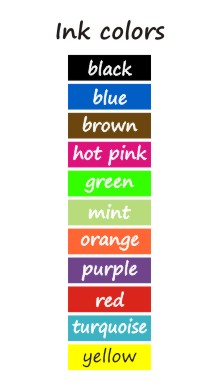 Round Self Inking Address Stamps Come In 11 Exciting Ink Colors At RubberStampChamp.com