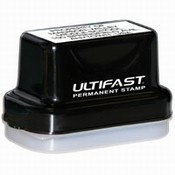 For Stamping On Photographs, Glossy Brochures And Plastic, RubberStampChamp.com Has You covered With Ultifast Permanent ink pre inked rubber stamps.